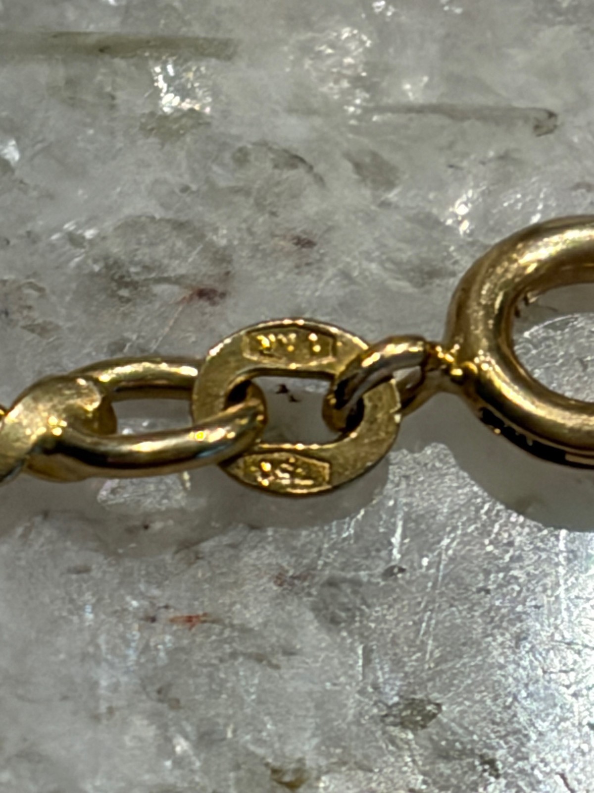 Solid 18k Gold 17.4g Vintage UnoAErre Serpentine Link Chain Necklace Italy 24.5″