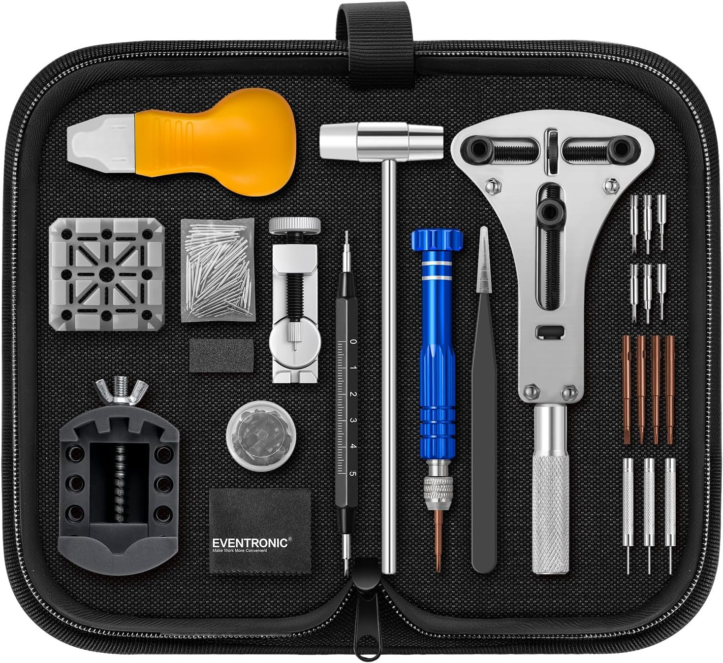 【New Upgraded】 Watch Repair Kit Professional 154PCS, Watch Link Removal Kit, Wat