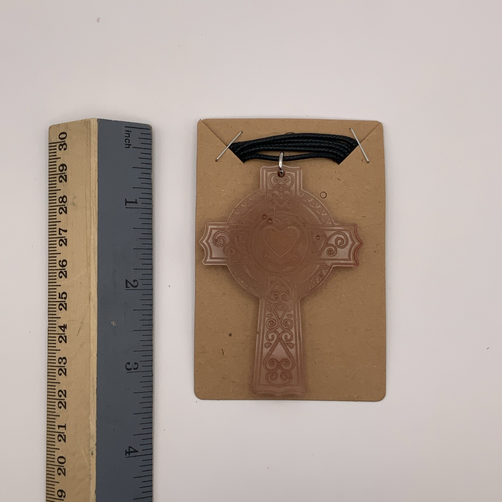 House Of David Handmade Cross Necklace Golden Ember