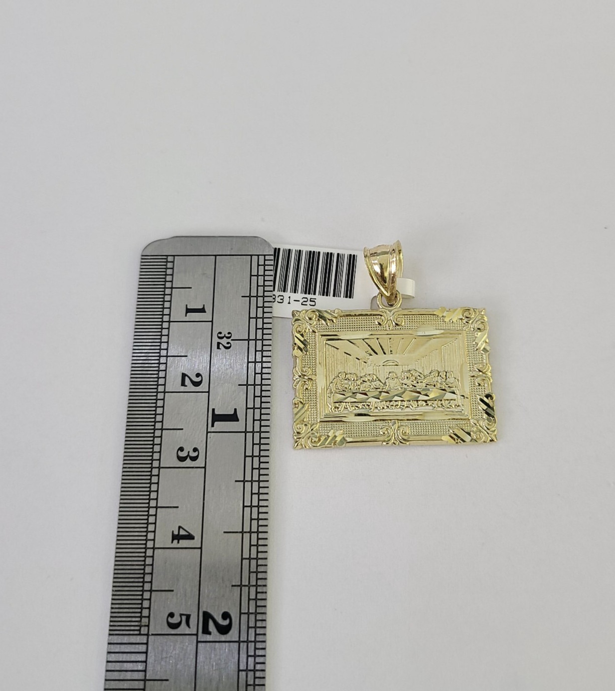 10k Last Supper Charm Pendant REAL 10Kt Yellow Gold Genuine