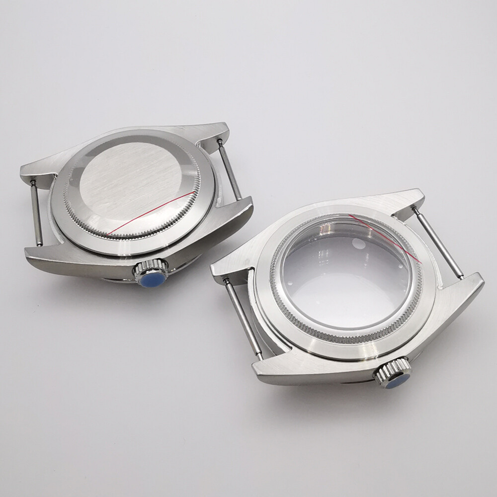 36mm/39mm sapphire brushed case polished bezel fit NH35 NH36 Miyota8215 ETA2824
