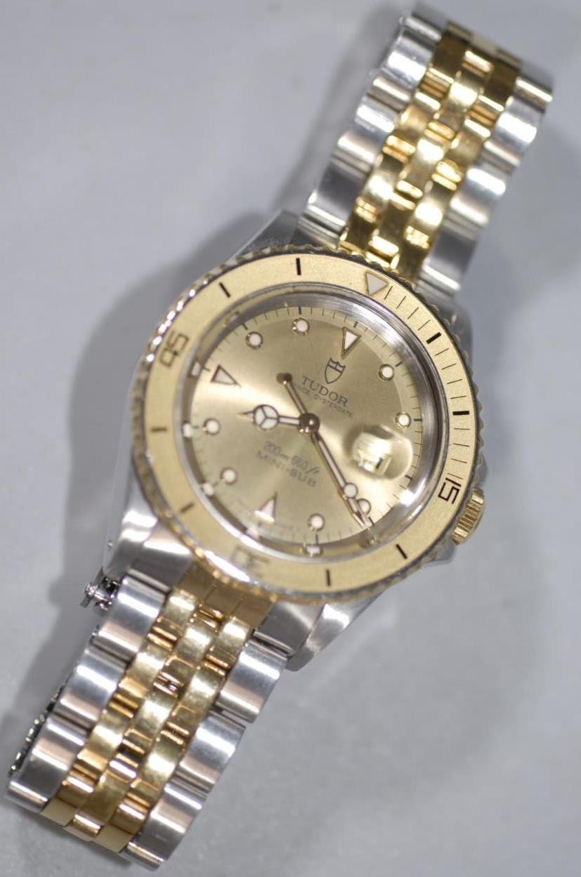Rolex Tudor Prince OysterDate Mini-Sub Submariner Diver Watch 73091 Nice Ex++!