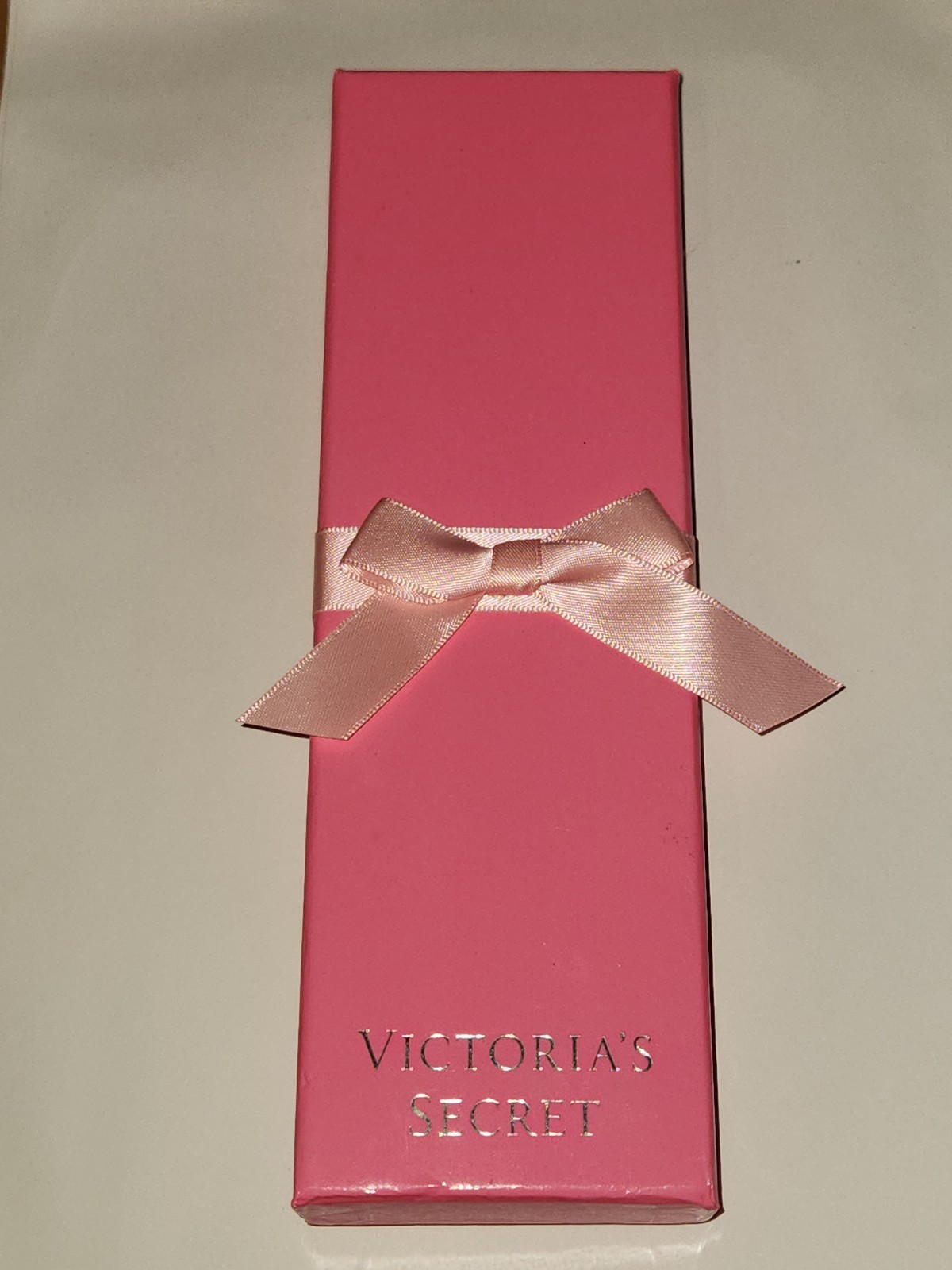 Victoria’s Secret Gold Angel Wing Charm Necklace in Pink Gift Box