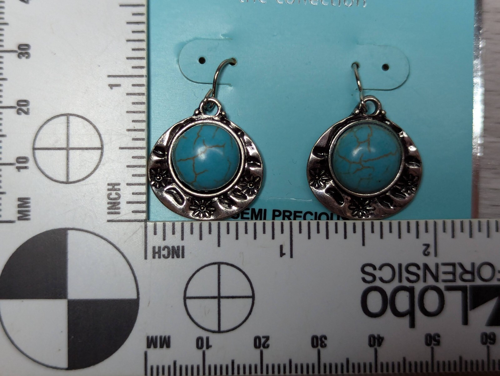 Spring Street The Collection Semi Precious Turquoise Necklace & Earring Set New