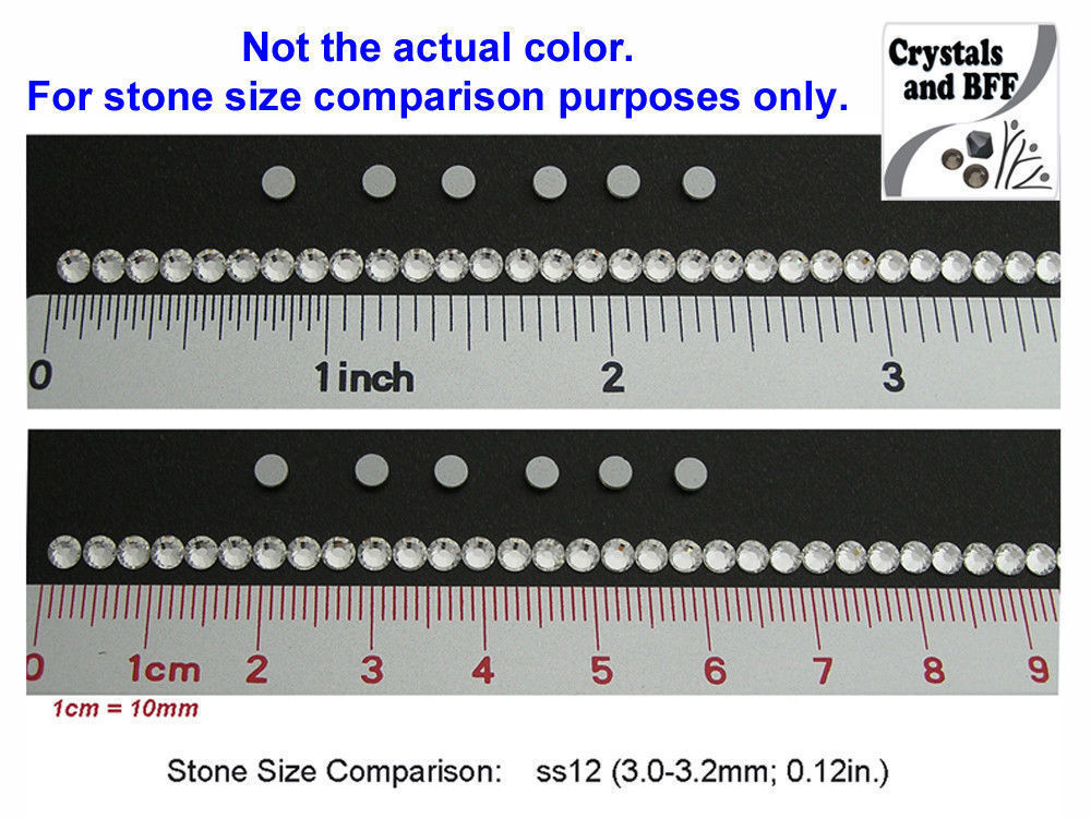 Crystal Clear Preciosa Genuine Czech Viva ChatonRose Flatback Rhinestones Viva12