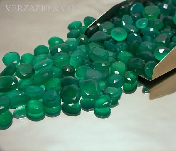 500 CARAT GREEN ONYX LOOSE GEMSTONE LOT INSTEAD PERFECT OVAL FACETS GEMS OVALISH