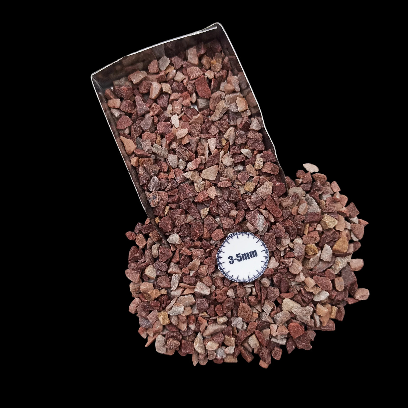 Chocolate Jasper Coarse Gemstone 3-5mm for Bottles Home Decor