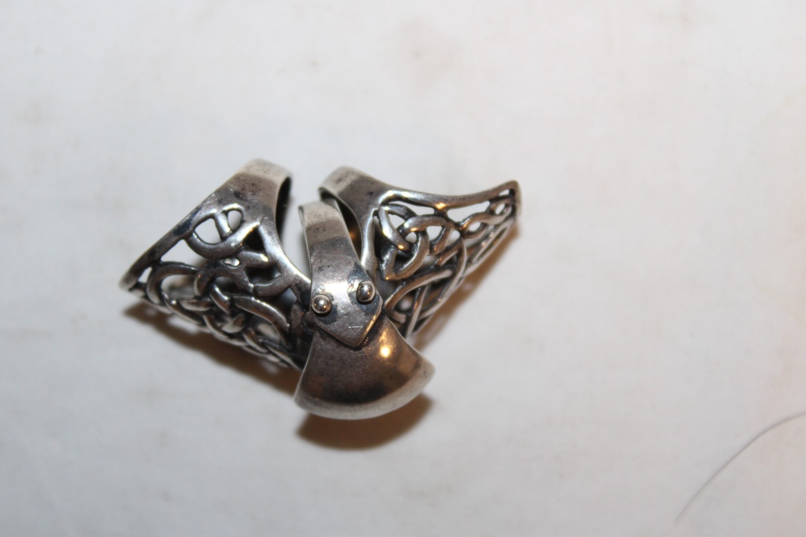 Vintage Full Finger Armor Joint Knuckle Men Women 925 Sterling Silver Ring