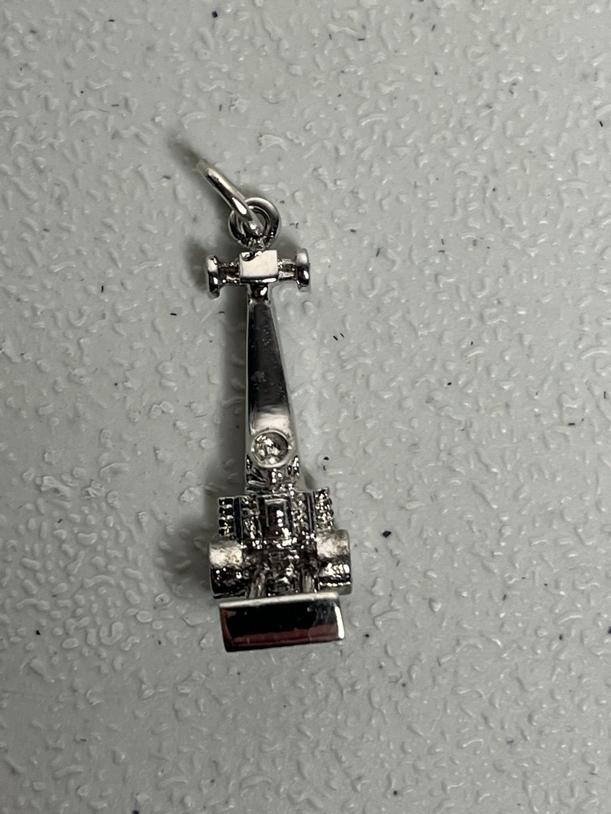 Vintage KINNEY Top Fuel Dragster Detailed 3D Charm/Pendant Sterling Silver 4.5g