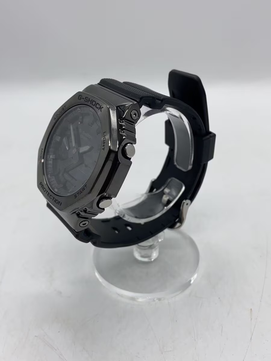 CASIO Quartz Watch G SHOCK Analog Rubber BLK BLK