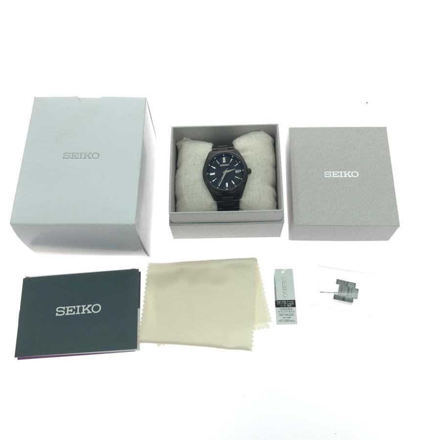 SEIKO (SEIKO Selection) 7B72-0AC0 Black Stainless steel Radio Solar From JAPAN