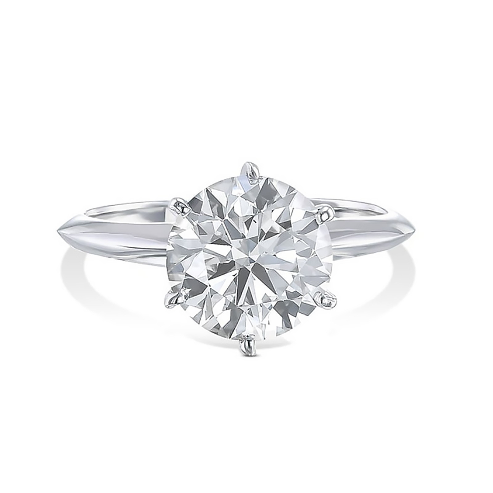 Customised : Engagement Ring Semi Mount Round Cut Setting Solid 950 Platinum