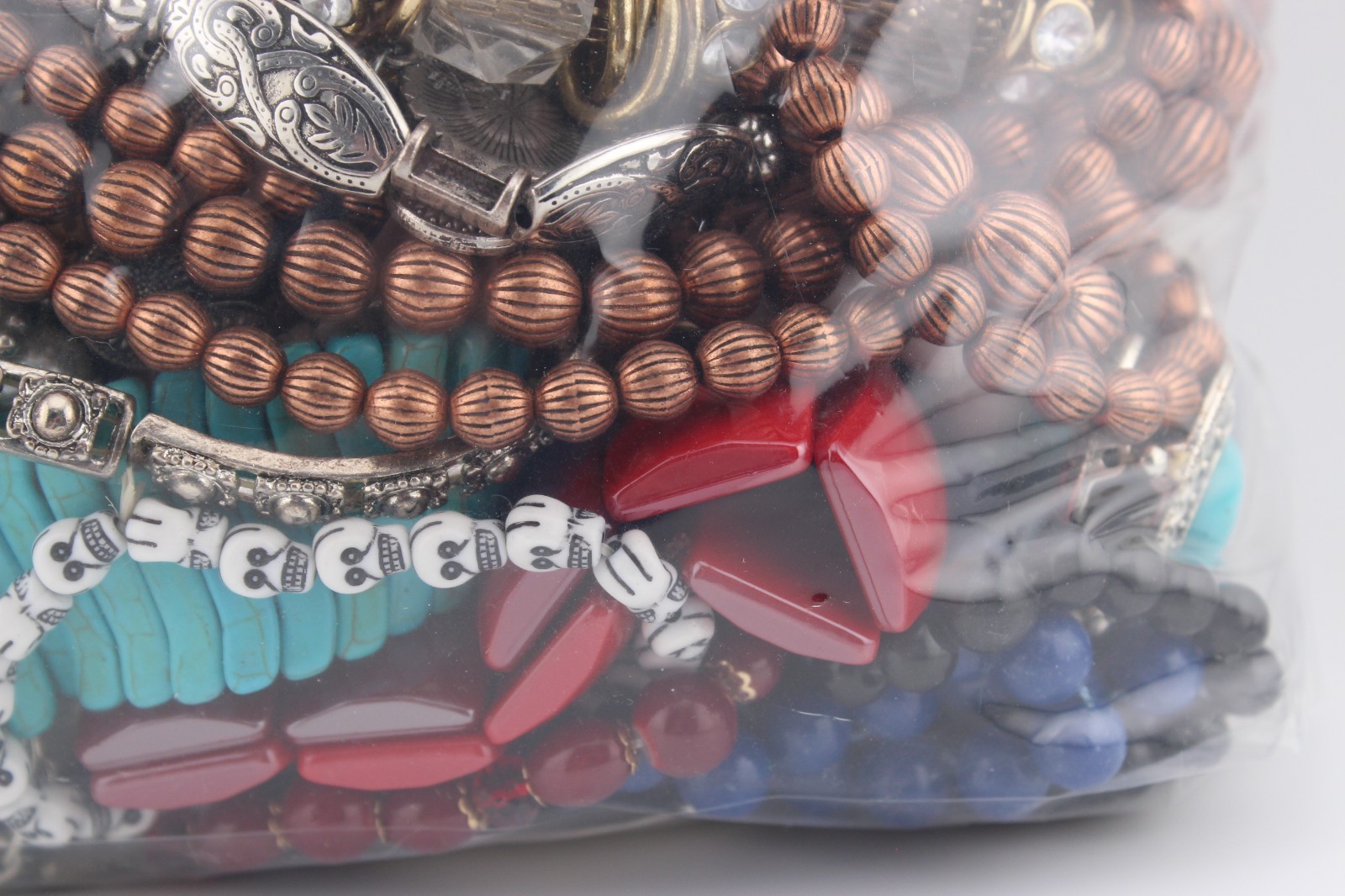 Lot 5 pounds 11 ounces mystery bag jewelry necklaces bracelets