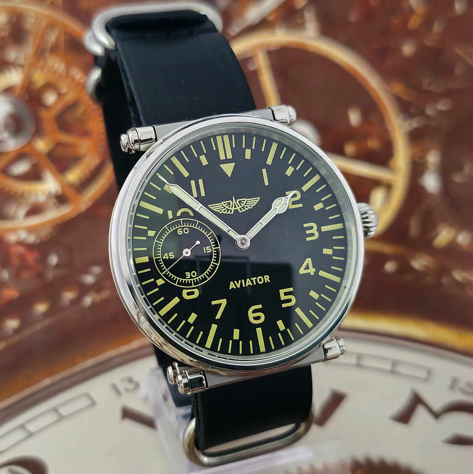 Vintage Watch USSR Marriage 3602 Aviator Men’s Style mechanism 18Jewels