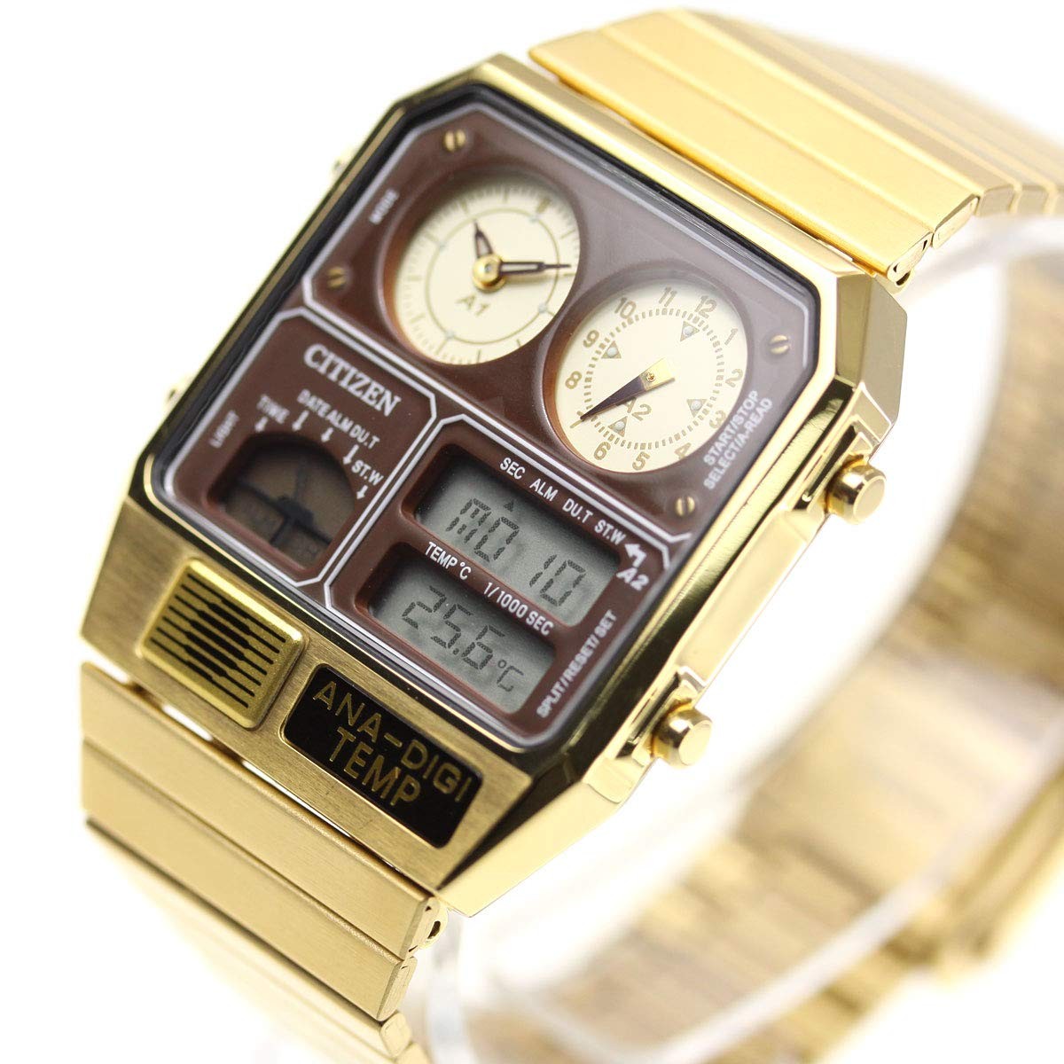 CITIZEN ANA-DIGI TEMP 32.5mm Chrono Stainless Steel Watch