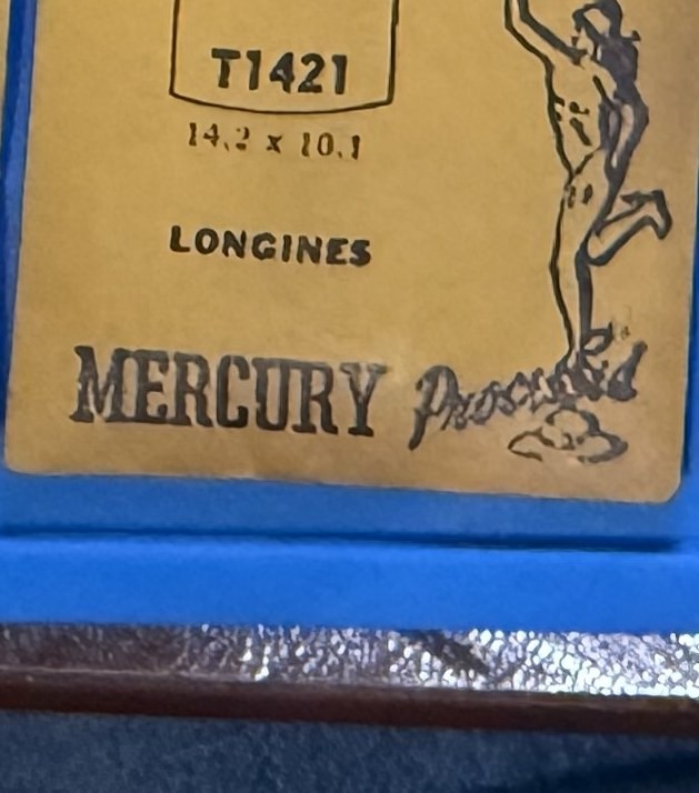 Mercury T1421 Longines vintage watch crystal NOS 14.2 x 10.1 mm