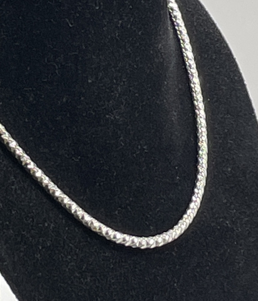 Modernist Design 2mm Sterling Silver Chain 18.5in (16.04g)