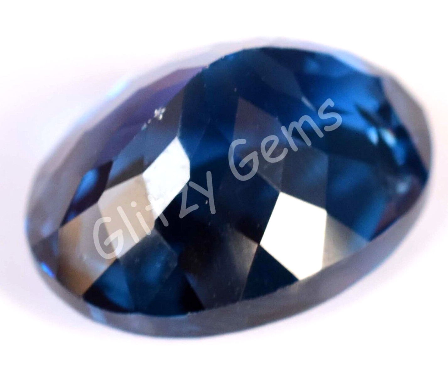 Natural Blue Zircon 14.85 Ct Oval Stunning Certified Cambodian Loose Gemstone
