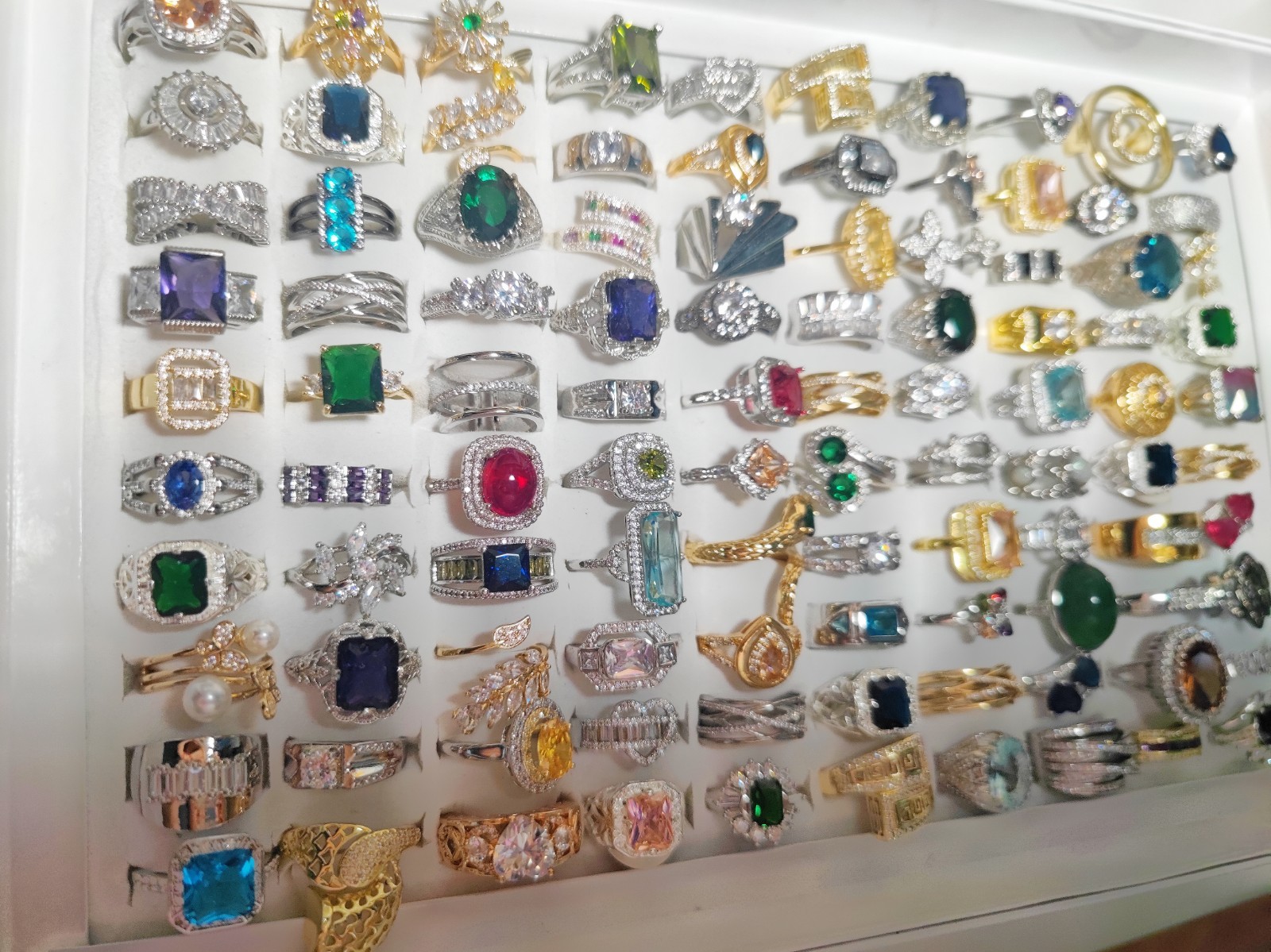 Wholesale 50Pcs Mixed Rings Bulk Finger Band Ring Lot Men Women Jewelry Fashion
