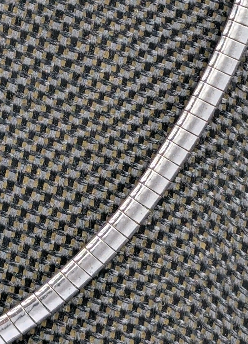 By RCI Vintage Sterling Silver 4mm Omega Italian Chain 925 Necklace 18″ – 20.1g