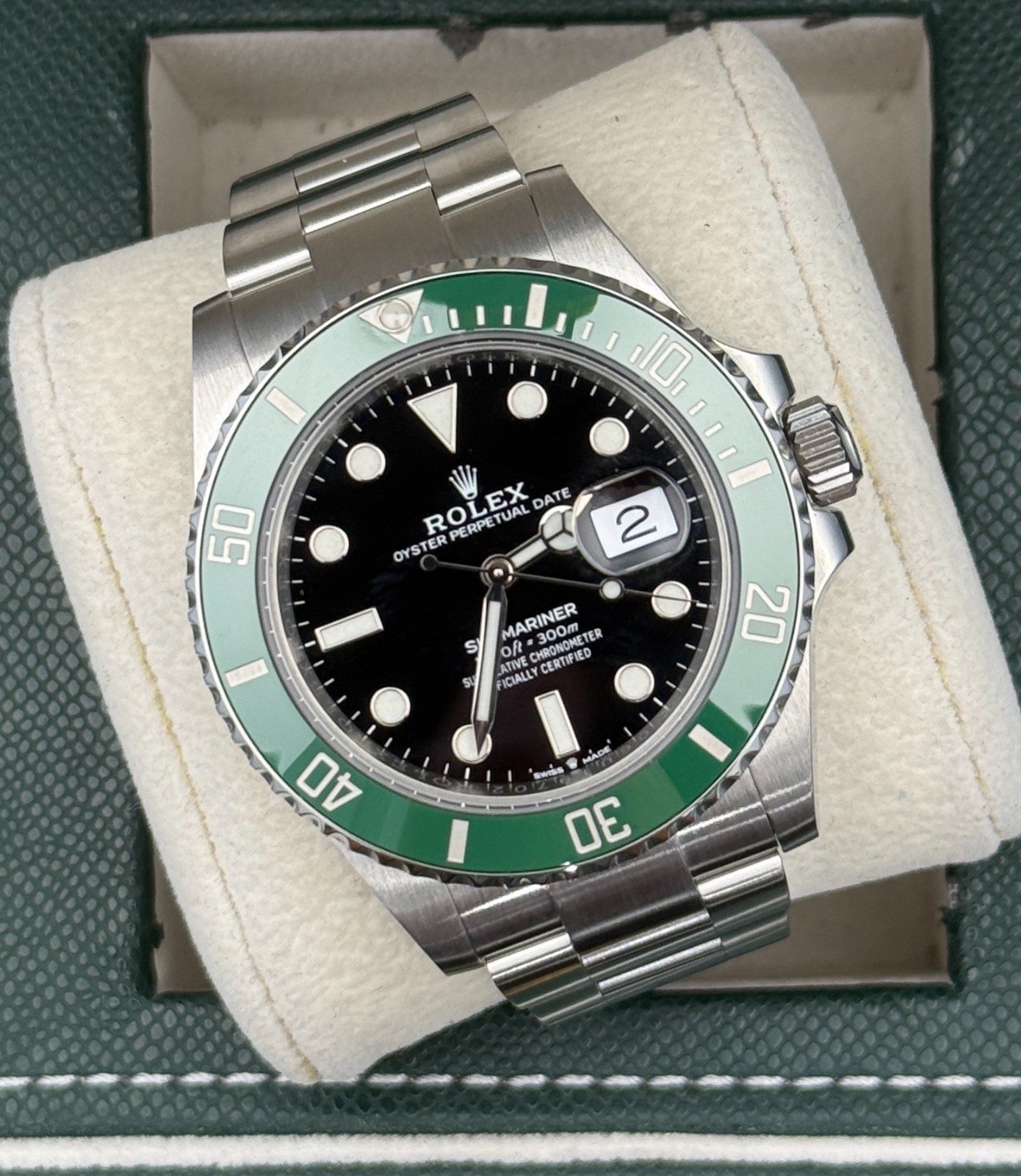 Rolex CPO Submariner “Starbucks” 126610LV Black Dial 41MM Men’s Watch