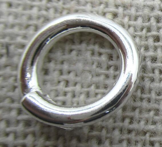 4 PCS Mini Sterling Silver 925 Link Lock Jump Ring Locking Clasp Connector
