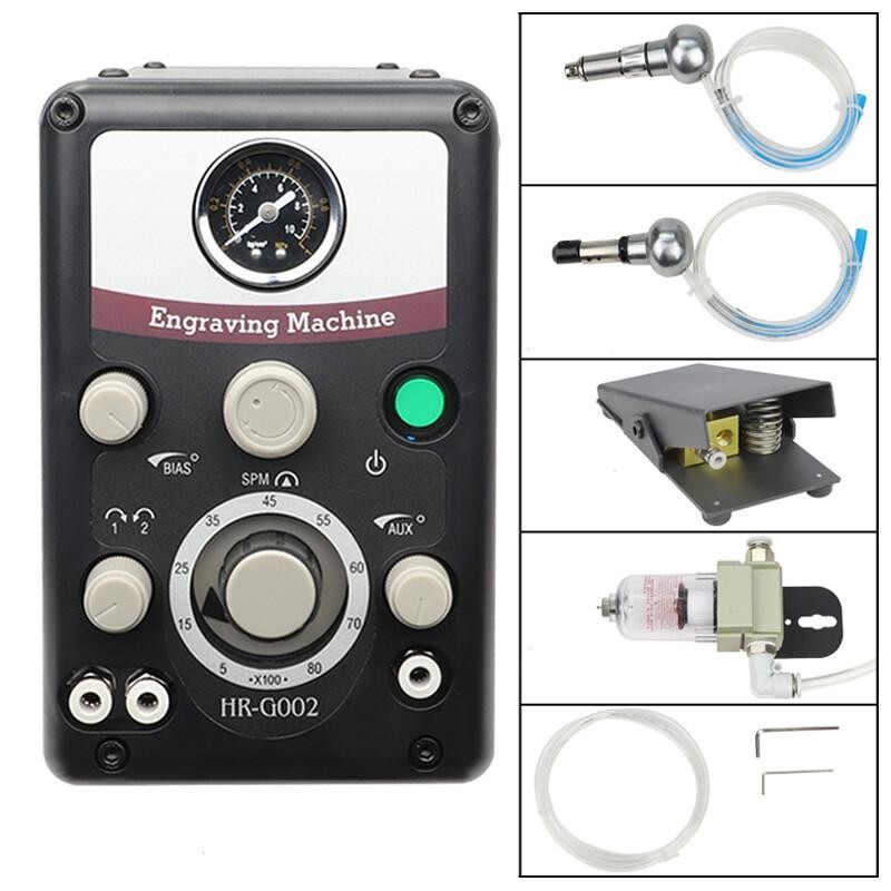 110V 220V Pneumatic Jewelry Engraving Machine Double Ended Impact Engraver