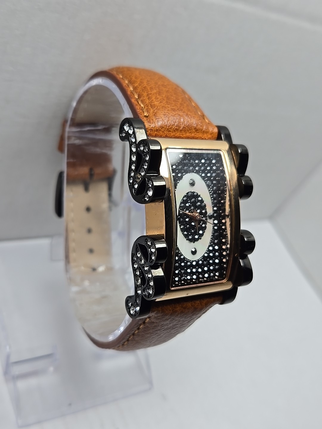 Adrienne Couture Limited Edition Pave Crystal Swiss Quartz Watch New Battery