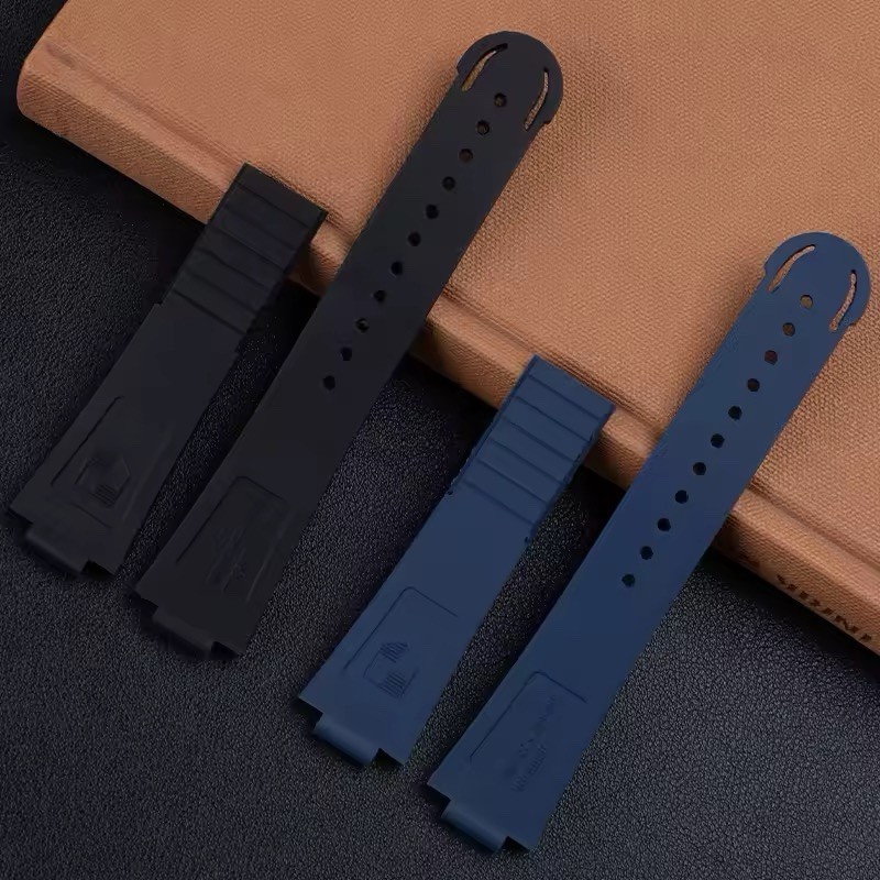 24x12mm MultiColor Rubber Watch Strap Band Fits Oris Aquis 7730 7733 7743 7754