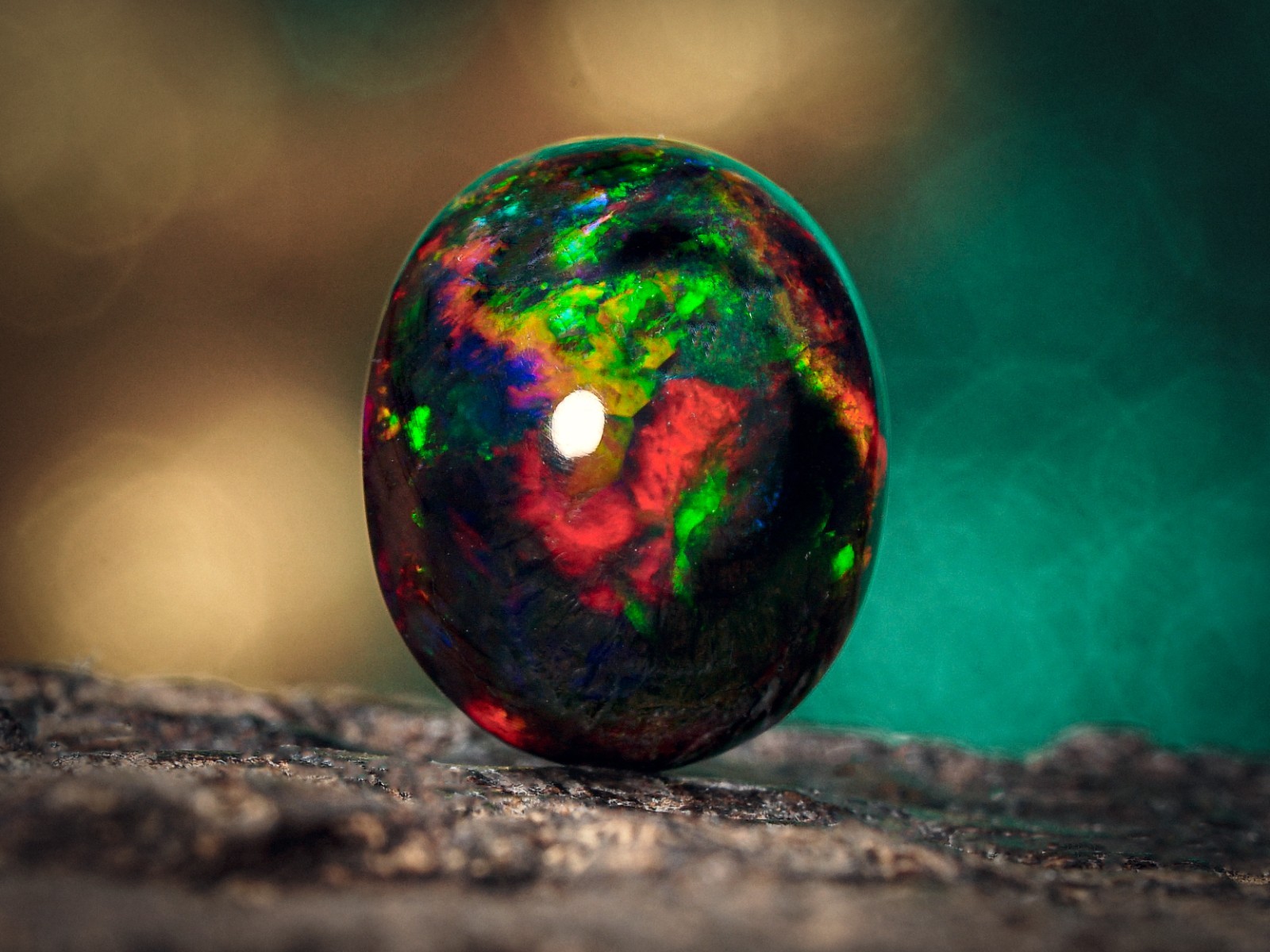 2.30 Carat Ethiopian Black Opal Cabochon 11x9x6 MM Oval Shape Welo Fire Opal