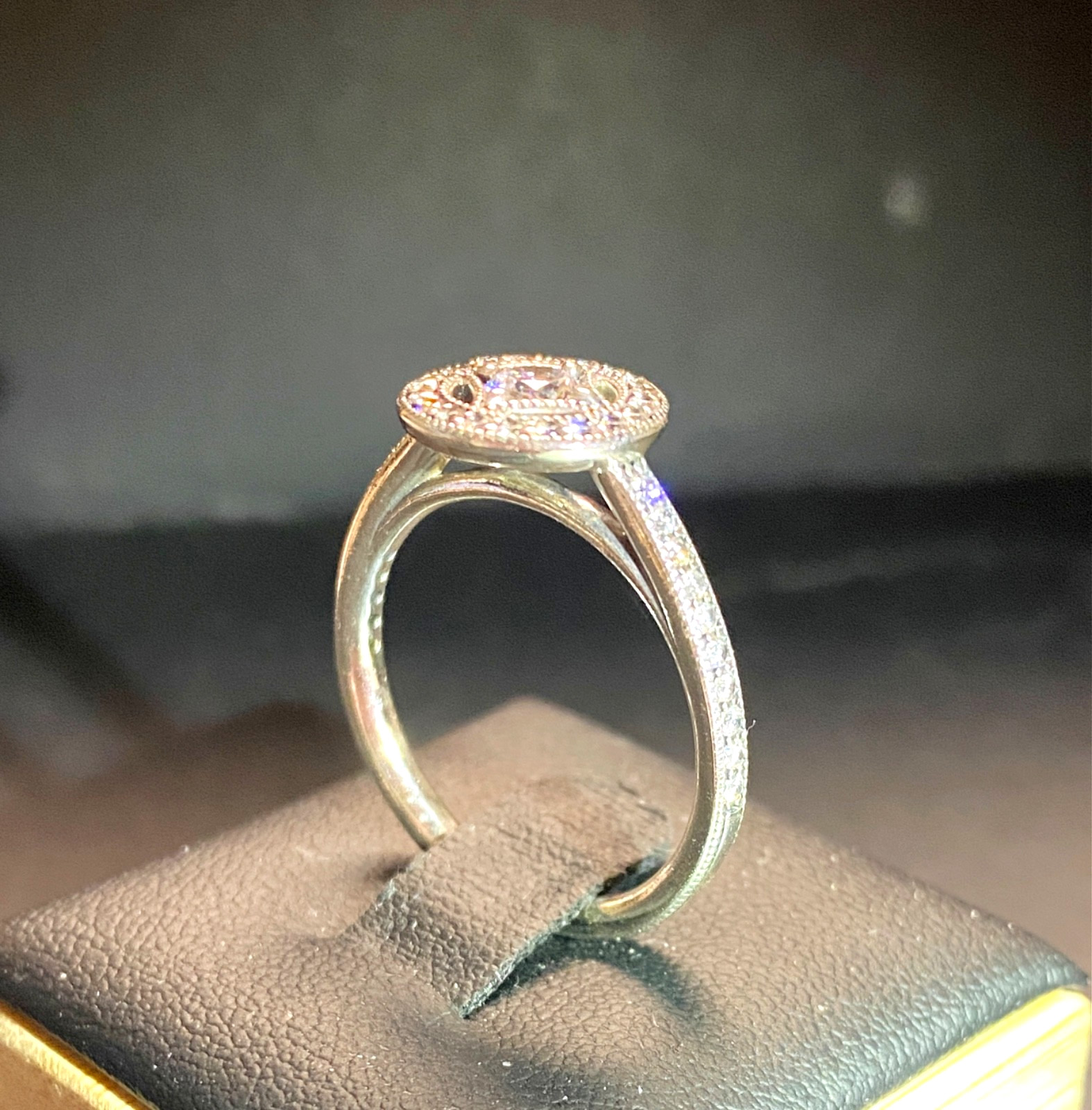 Vintage Sterling Silver Pandora Allure CZ Ring Size 8.5 8 1/2