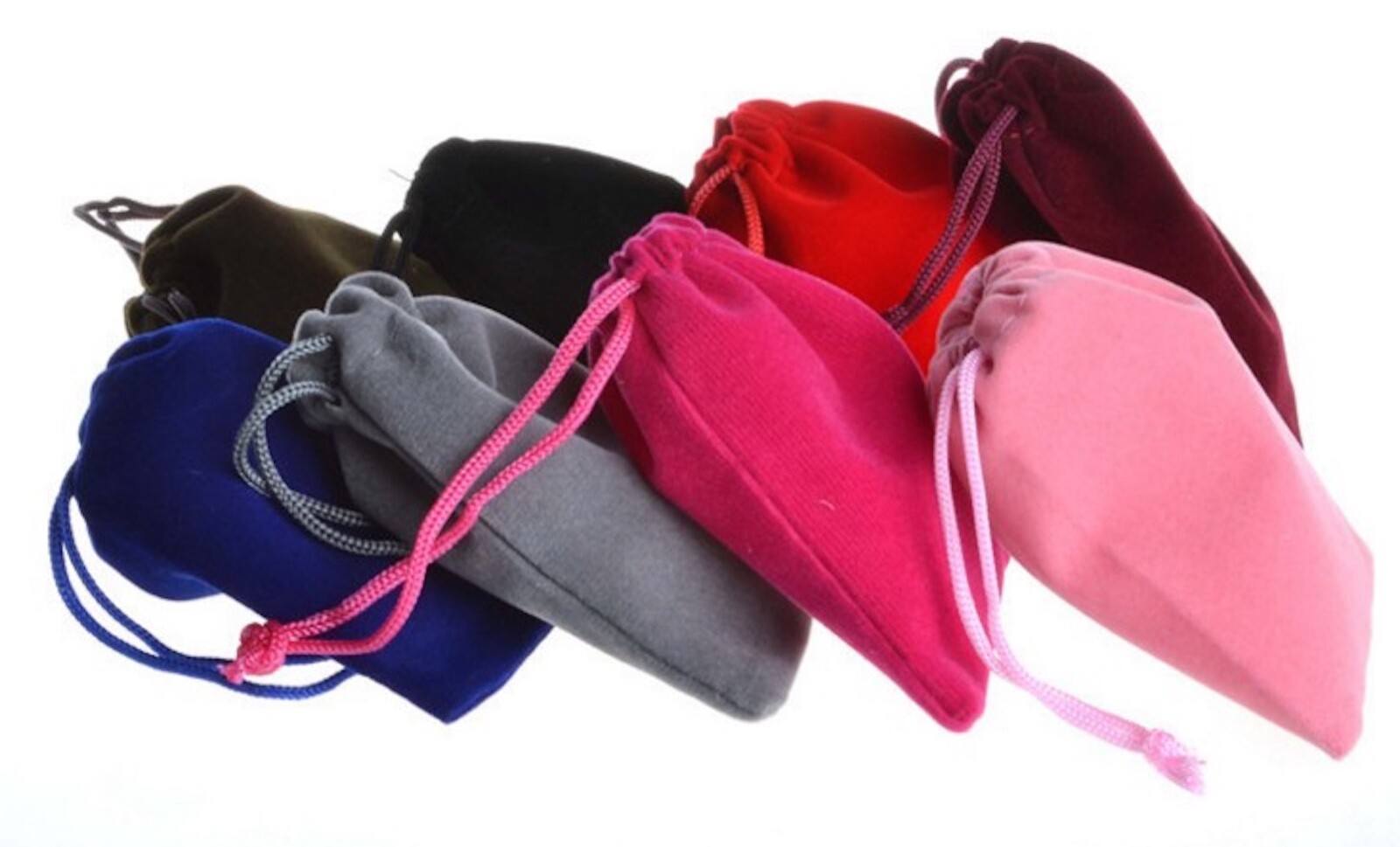 10 PACK VELVET BAGS 4″ x 3.5″ party wedding gift jewelry drawstring soft pouch