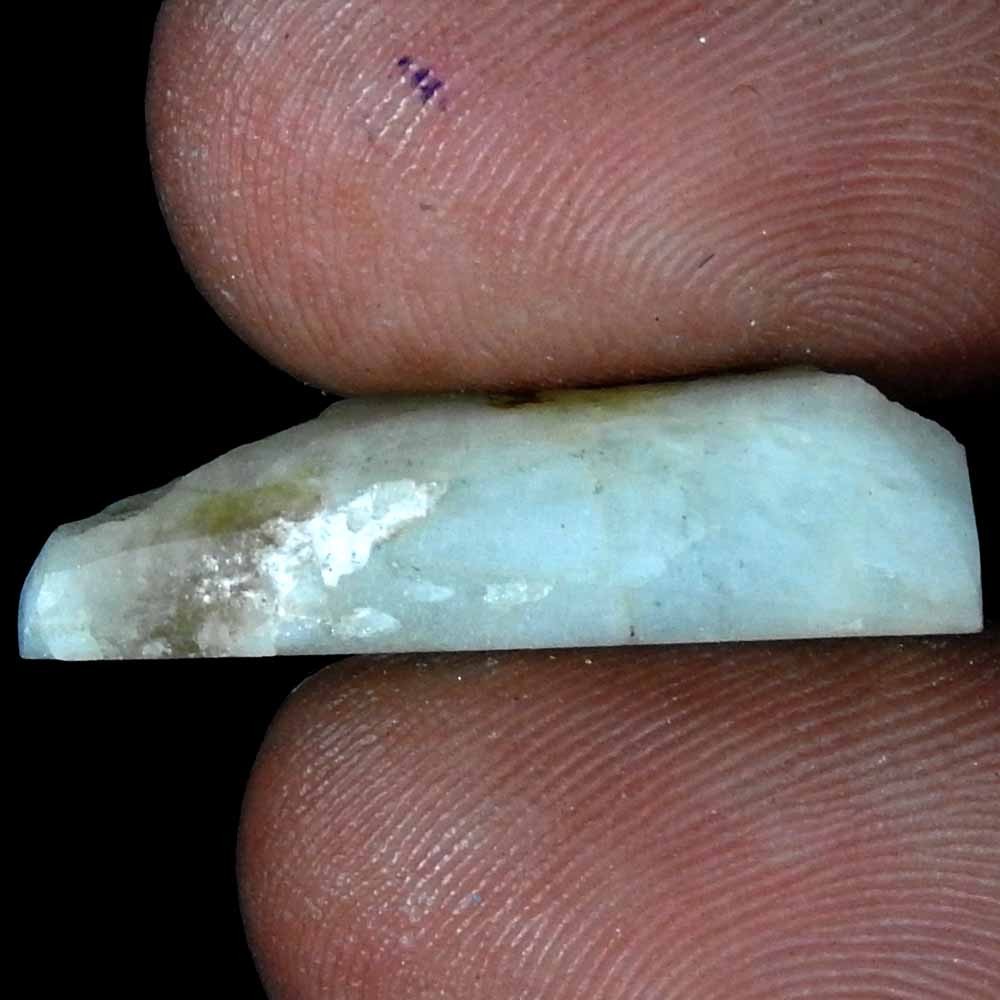 16.40 Cts Natural Aquamarine Cushion Brazil Cabochon Loose Gemstone 25x10x6
