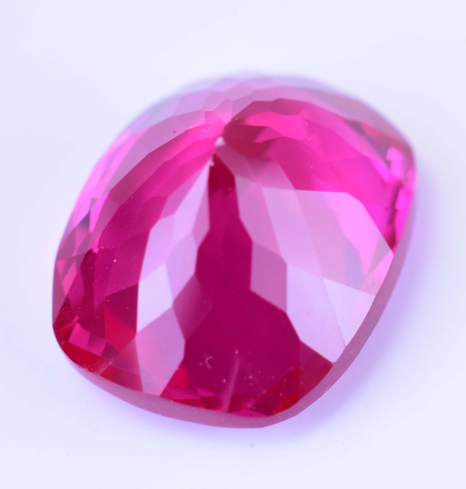 18.80 Ct Natural Mogok Rose Red Ruby Cushion Stunning CERTIFIED Loose Gemstone