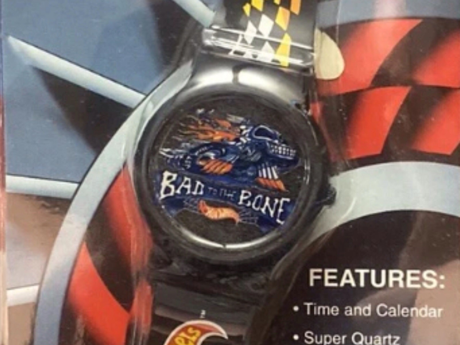 Hot Wheels Watch Bad To The Bone Collectible Wrist Watch