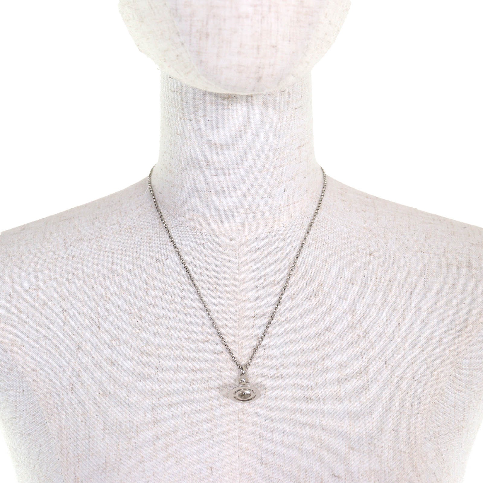 Excellent Vivienne Westwood Necklace PETITE ORB PENDANT Petit Orb Pendant Silver