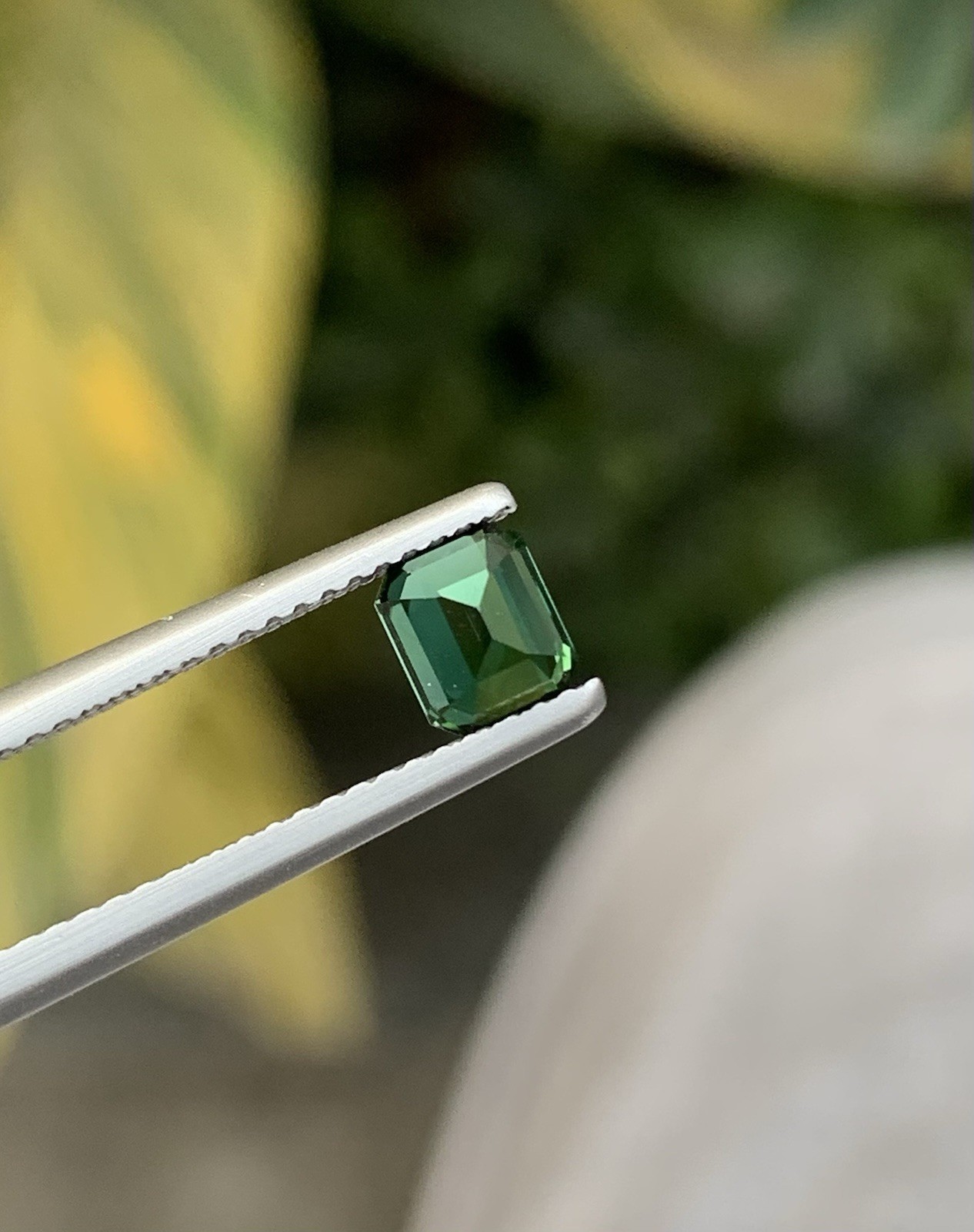 0.82 Carat Natural Green Tourmaline – 5mm Emerald Cut Afghanistan Loose Gemstone