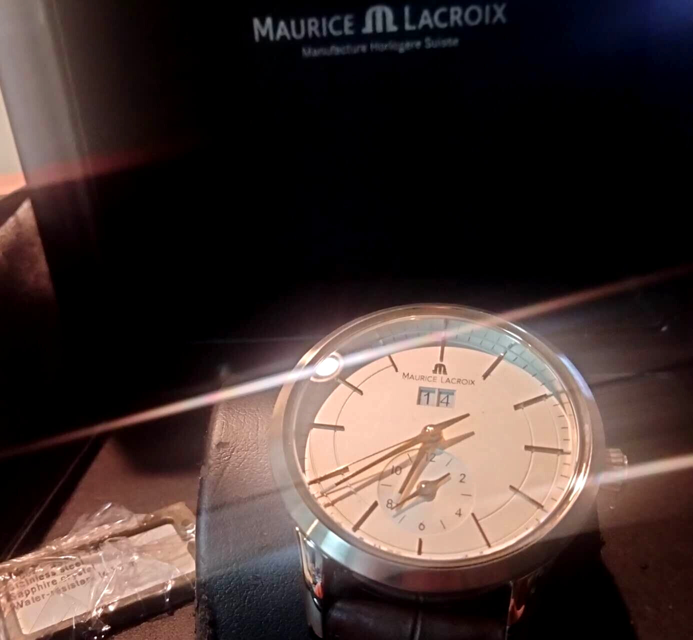 Maurice Lacroix LC6088 Automatic Men’s Watch White Dial Big Date GMT Dual Time L