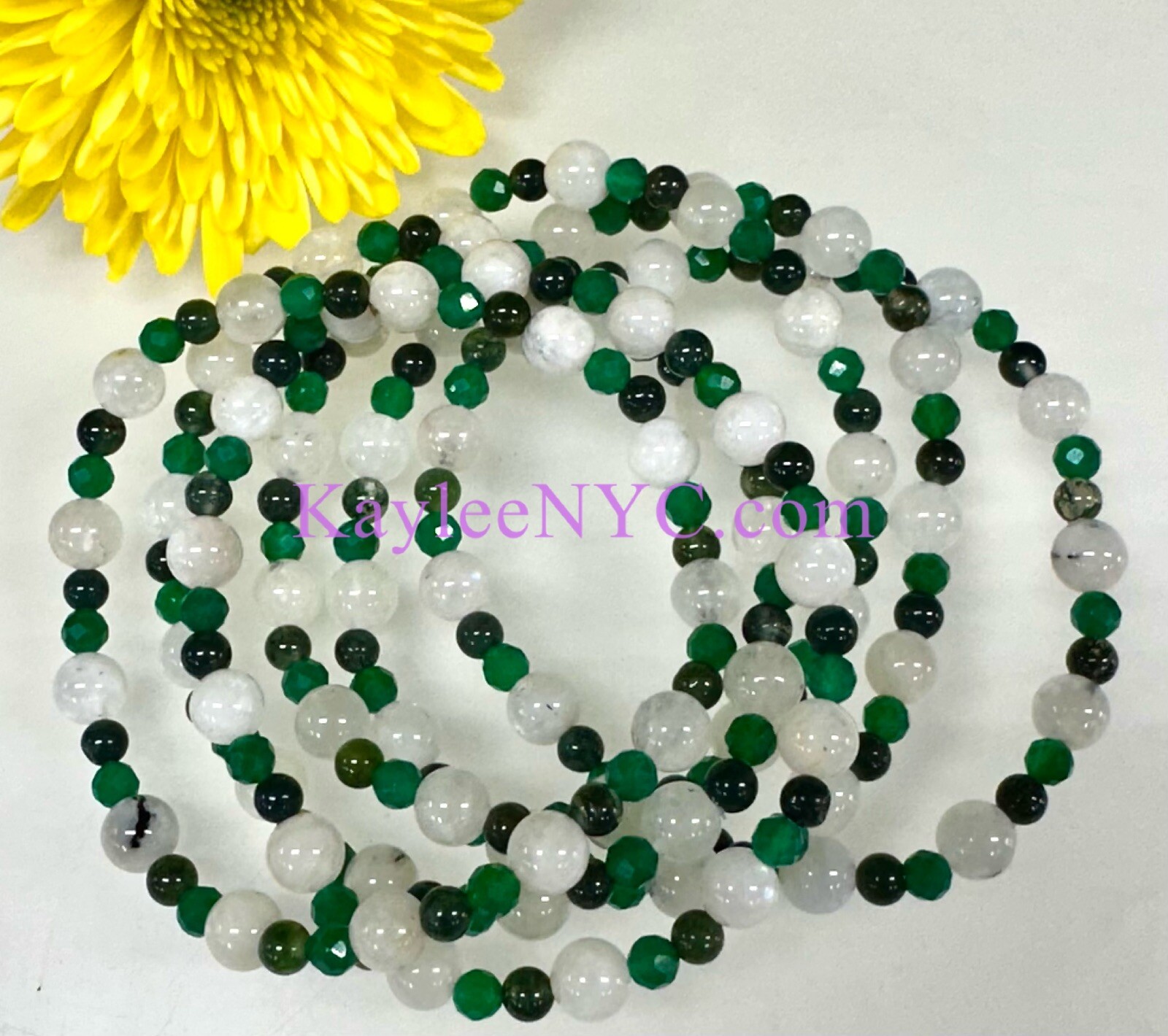 Wholesale Lot 6 Pcs Natural Crystal Gemini Zodiac Stretch Bracelet Healing