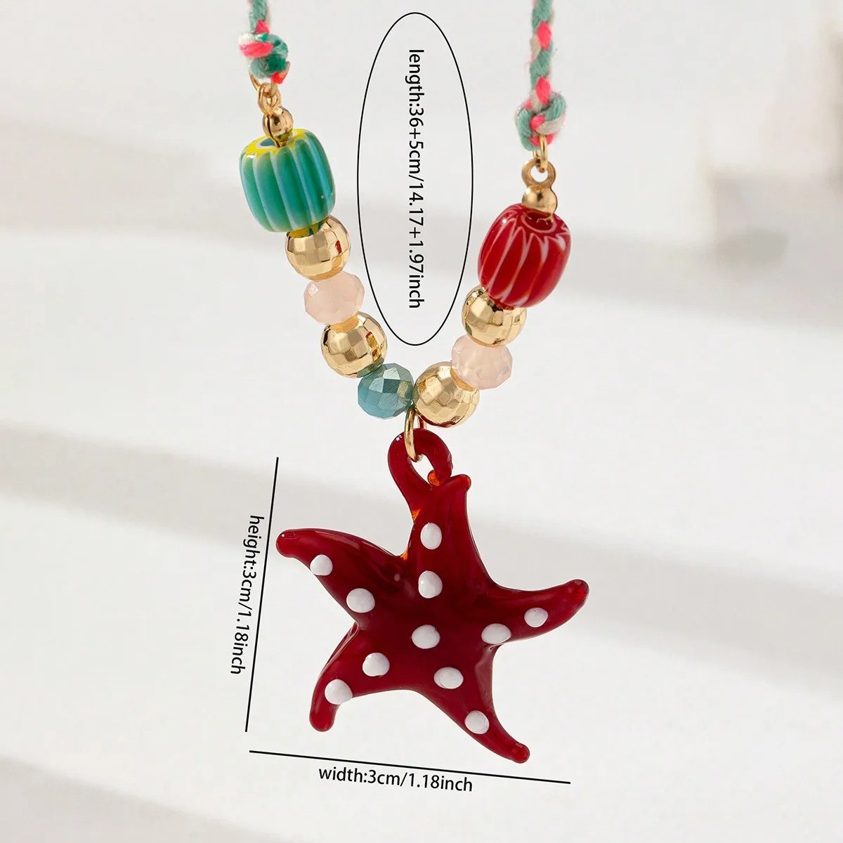 Starfish Shell Heart Pendant Necklace Set Women’s Beach Ocean Jewelry new design