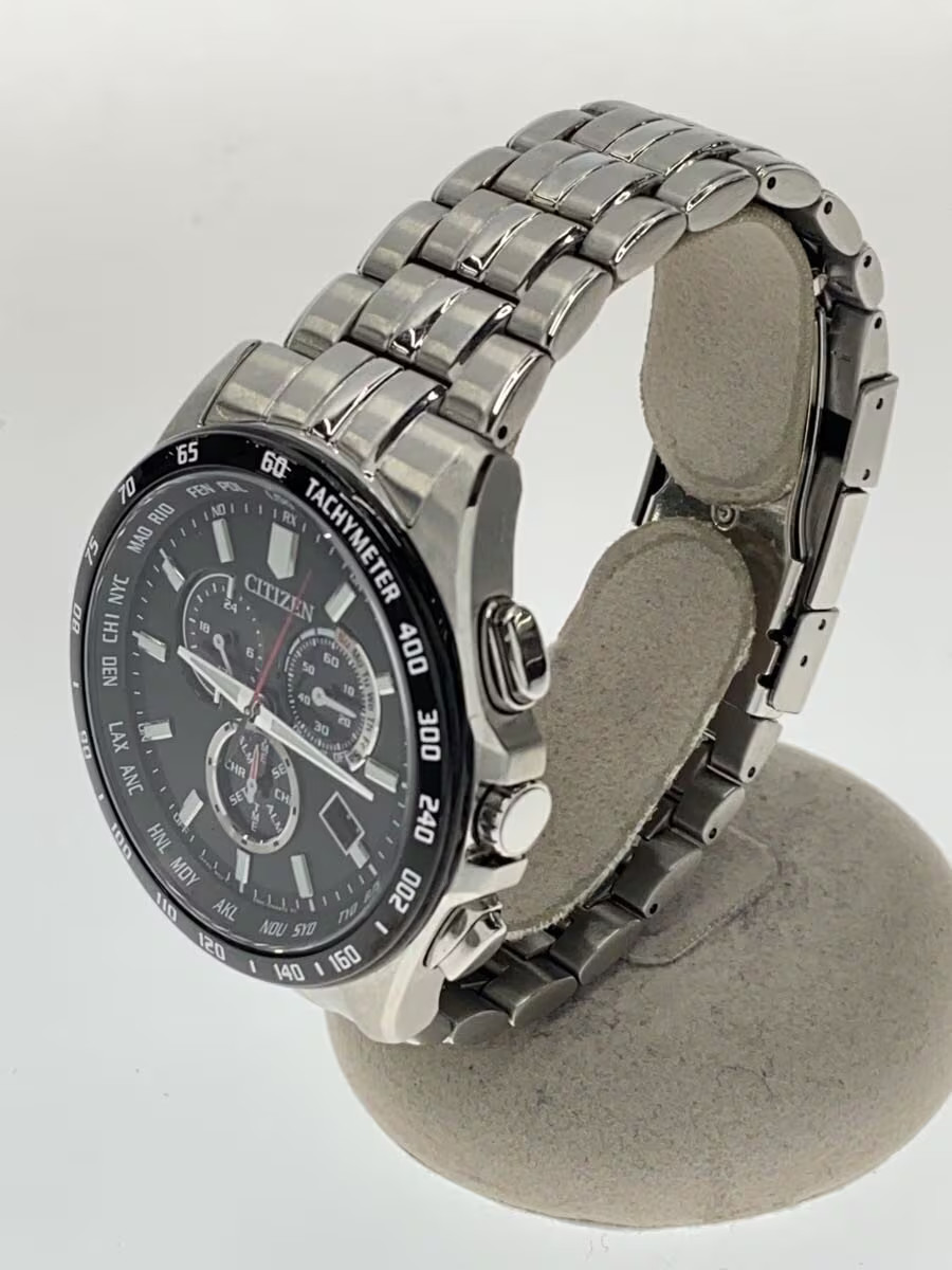 CITIZEN Solar Watch Analog BLK SLV E660 S119936
