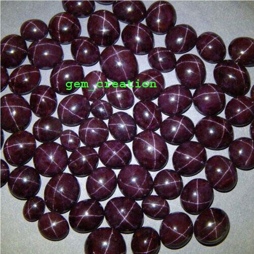 natural STAR GARNET cabochon loose gemstone 40.55 Cts. (16x18x11 mm) oval shape