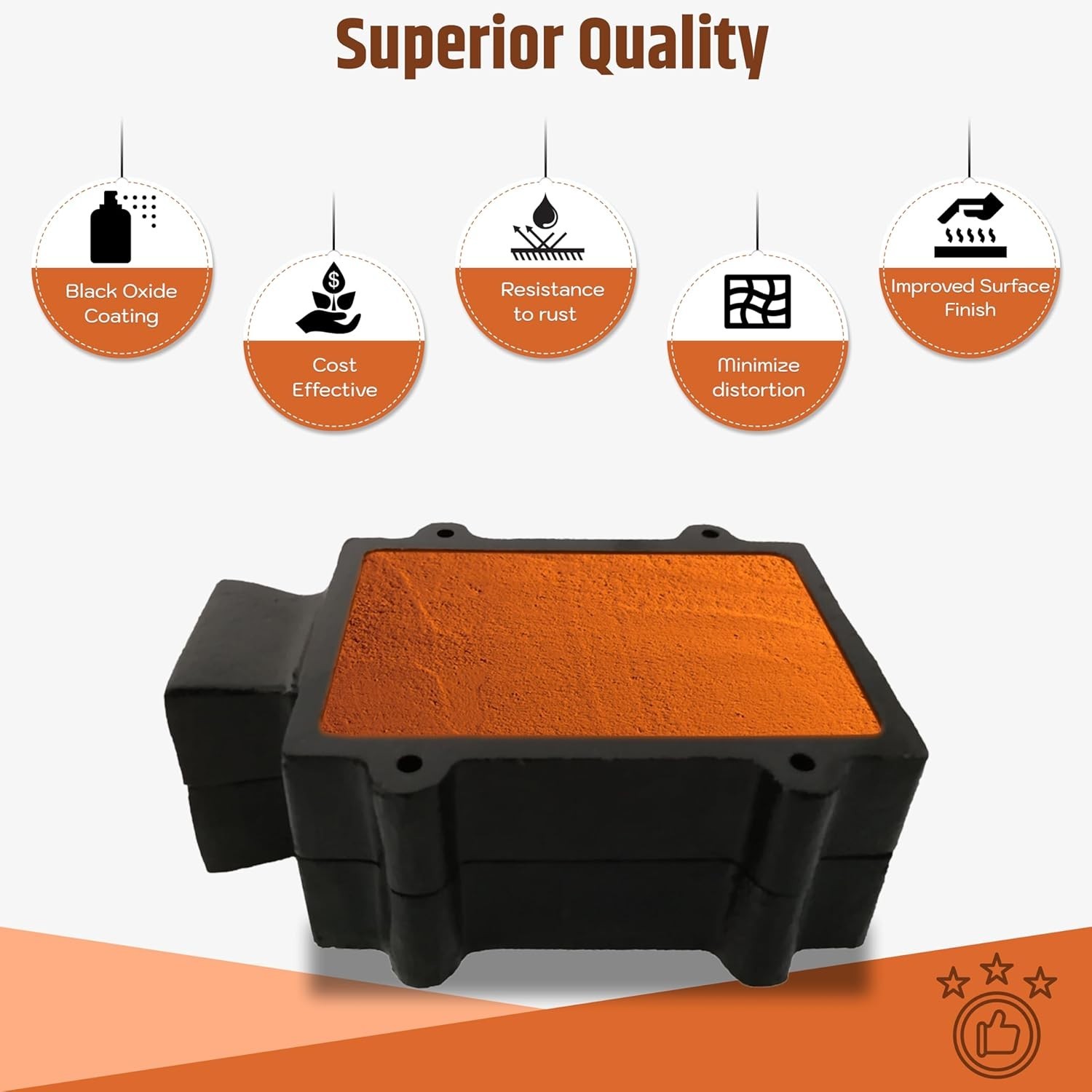 Cast Iron 2-Part Flask Mold Frame for Sand Casting Jewelry Metal Casting Tool