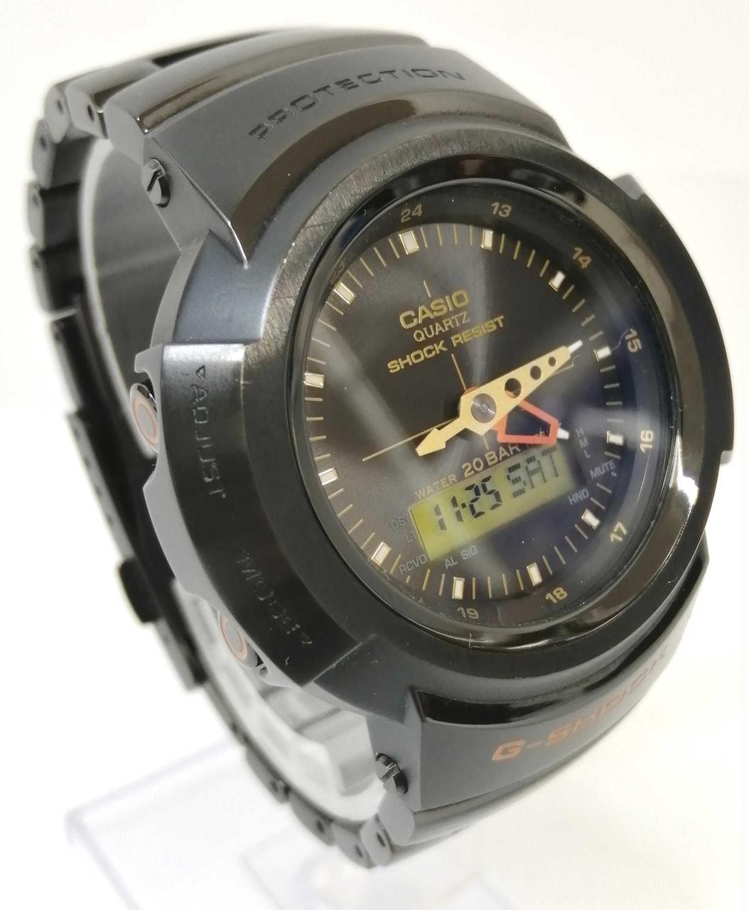 CASIO G-SHOCK AWM-500UA Black Solar Men Watch Auth Japan