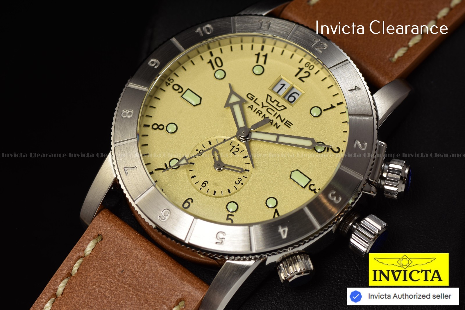 Invicta Aviator Blue Dial Chronograph Multifunction Men’s Steel Watch 28111