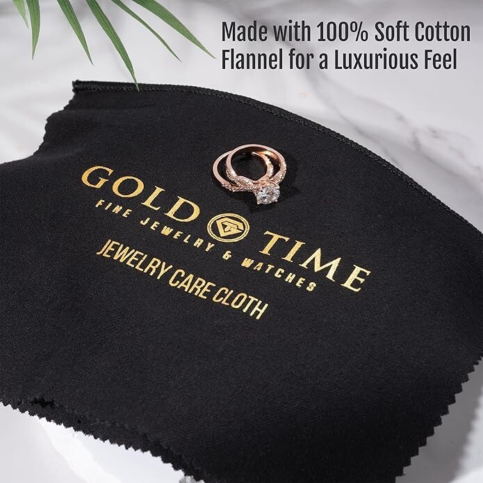 Premium Jewelry Cleaning Cloth – Natural Cotton, Non-Toxic, Travel-Friendly
