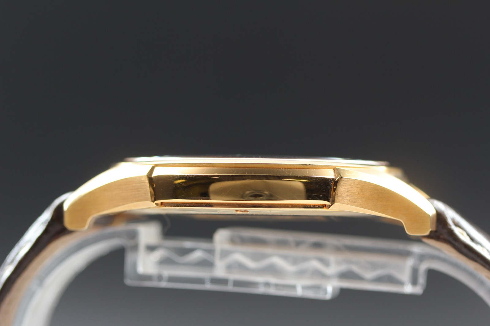 Near MINT Hamilton Jazzmaster H384410 Gold Small Seconds Quartz Mens Watch JAPAN