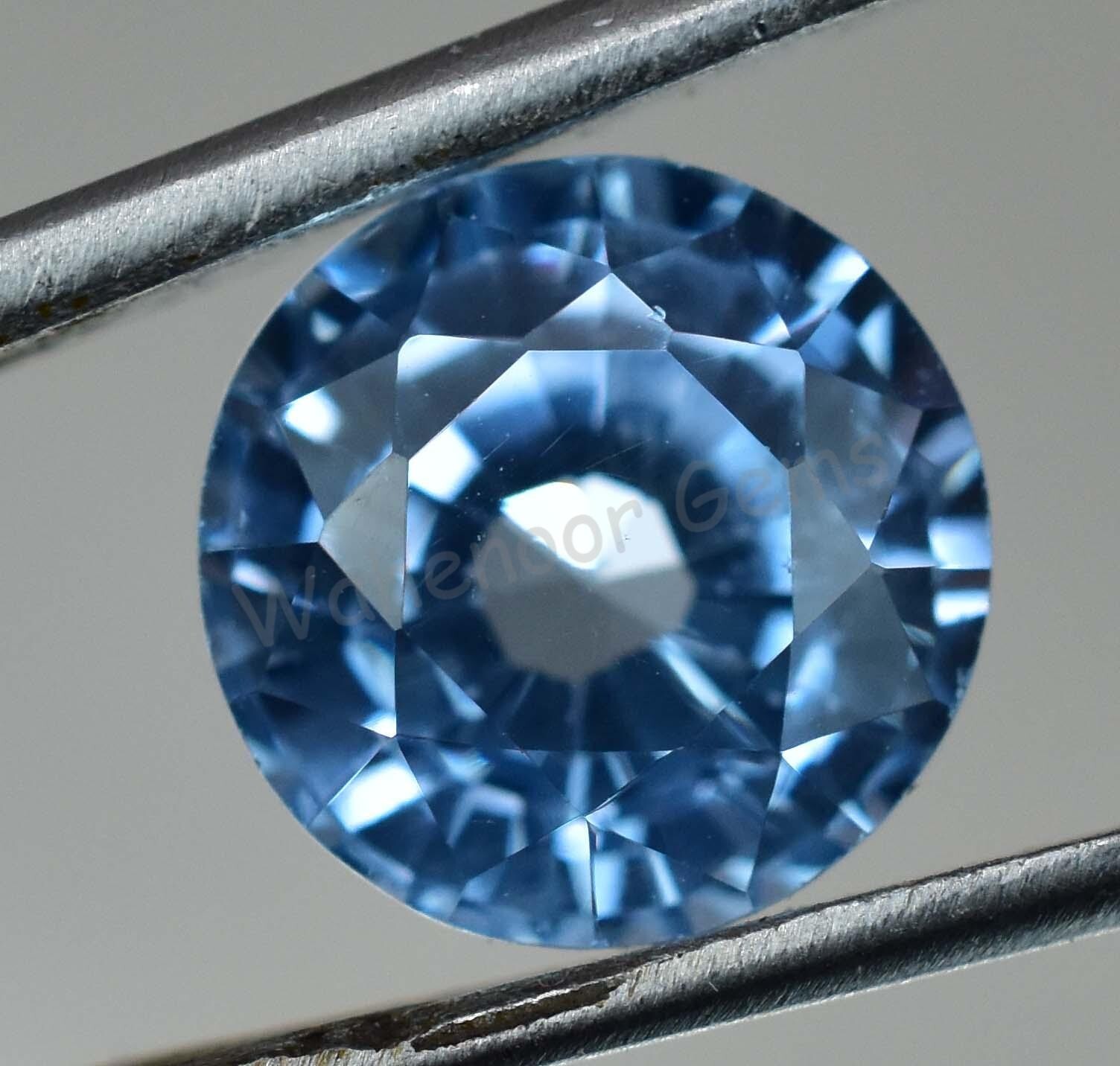 9.05 Ct Natural Blue Aquamarine Round Certified Stunning Loose Gemstone