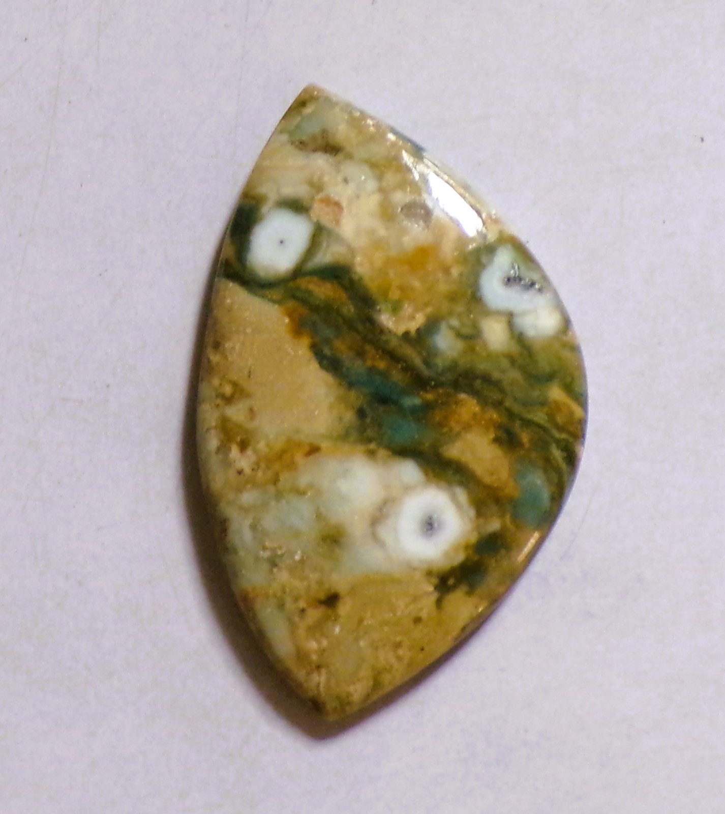 43.50 Cts Natural Saturn Chalcedony Cabochon Loose Gemstone 43X26X5.4MM 136
