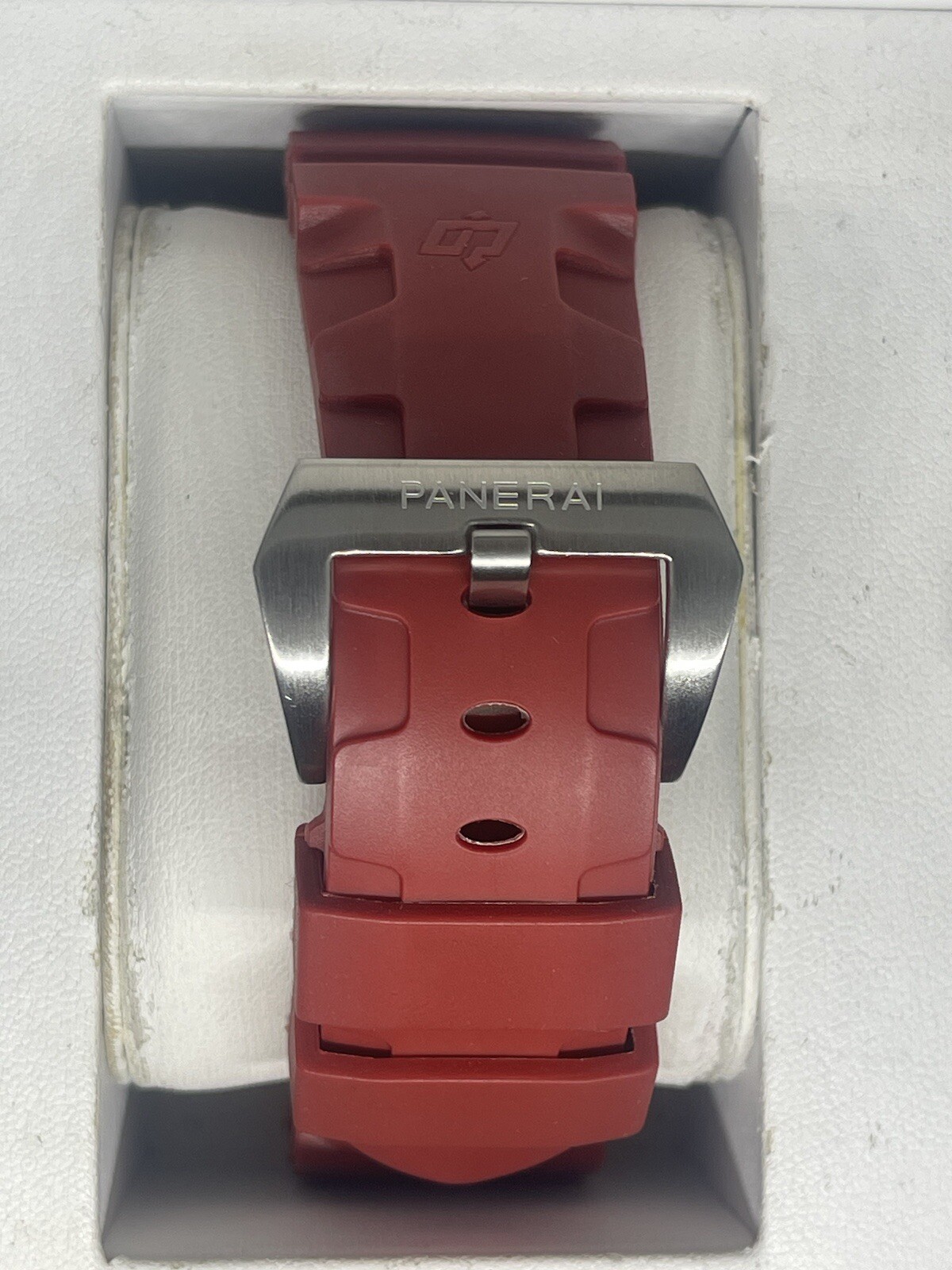 24mm Red RUBBER Watch Band Fits for Panerai PAM strap WITH BUCKLE BARGAIN